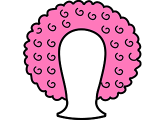 Roze Afro Pruiken