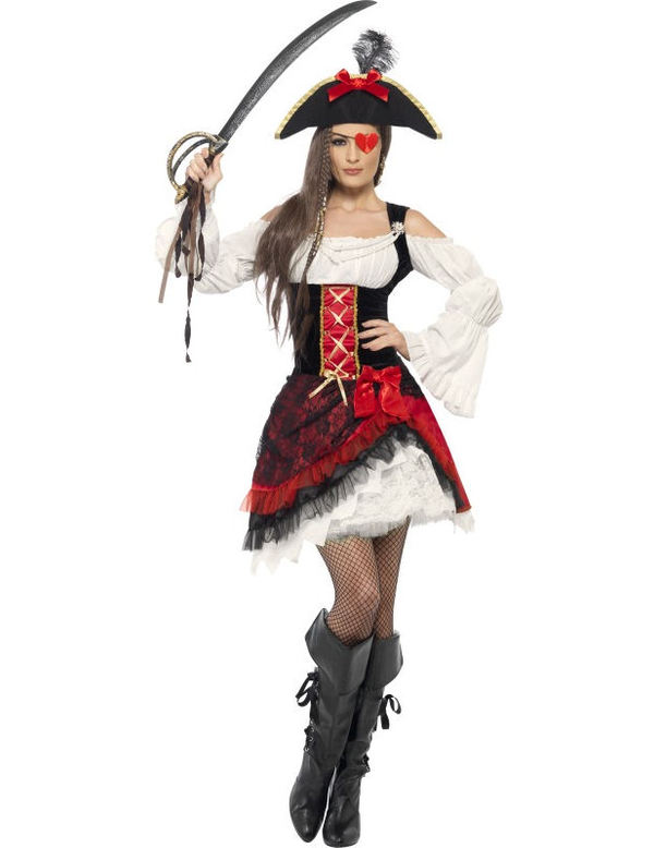 Glamour Pirate Vrouw Kostuum