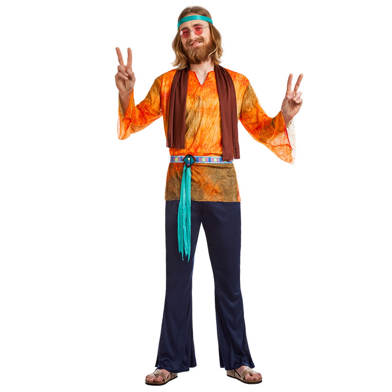 Hippie Buzzy Peacemaker Man Kostuum