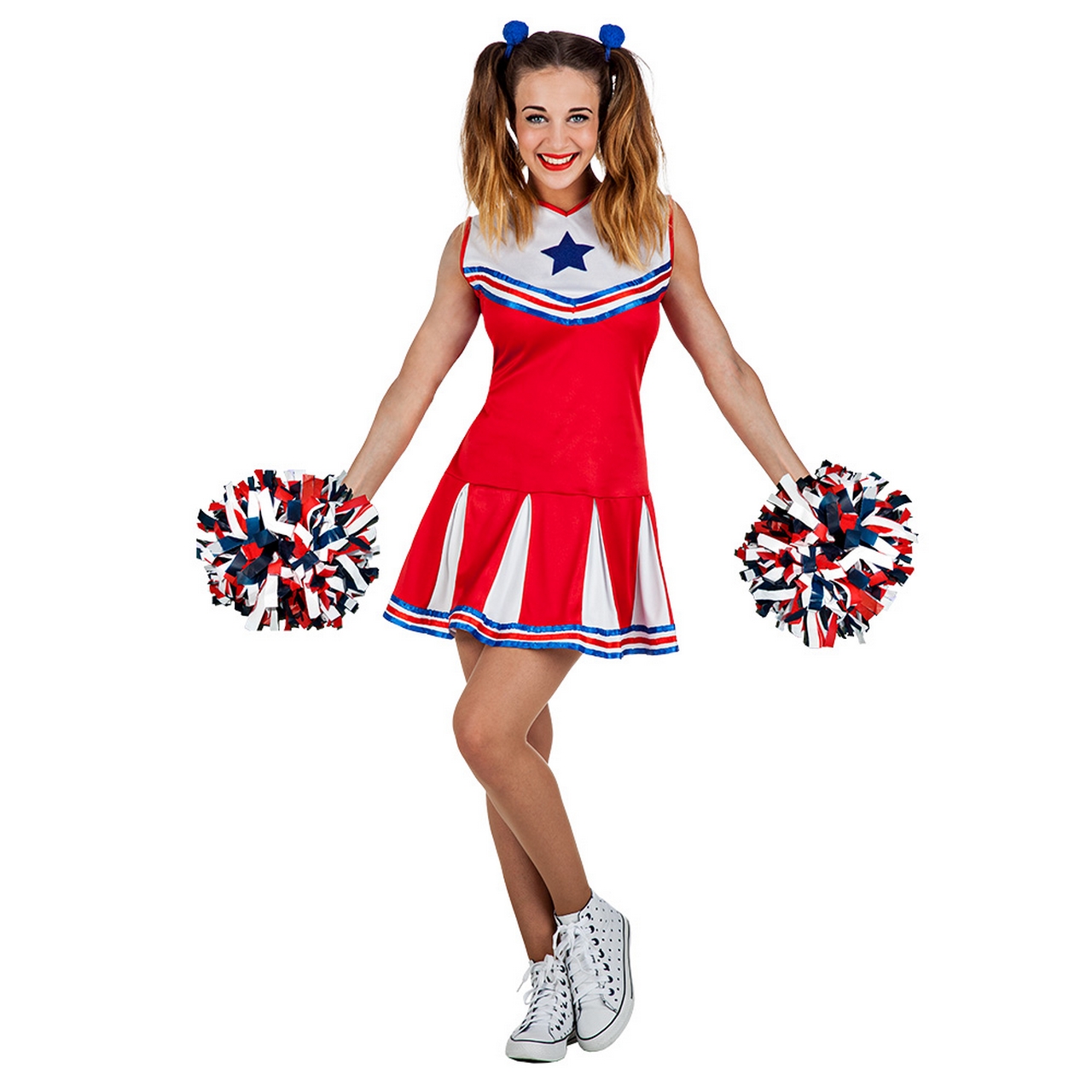 Cheerleader Holly Happy Cheer Vrouw Kostuum