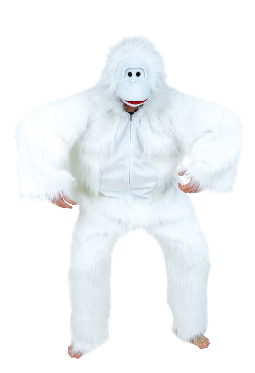 Witte Grote Aap Bigfoot Yeti Kostuum