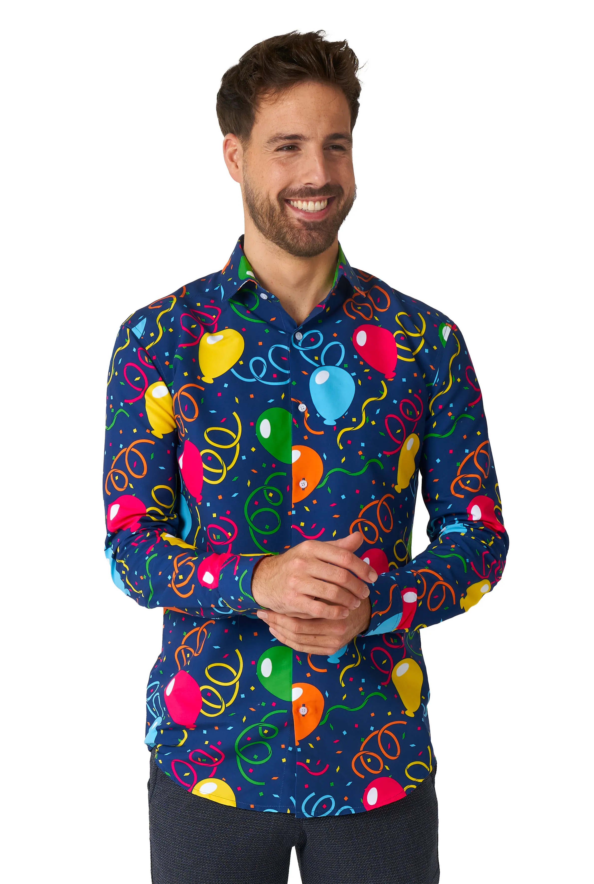 Verjaardag Party Ballonnen Blouse Man