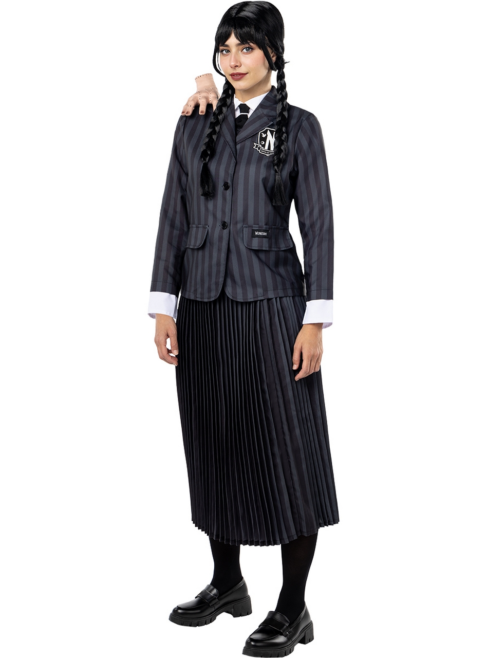 Wednesday Addams Costume Uniform - Wednesday Vrouw Kostuum