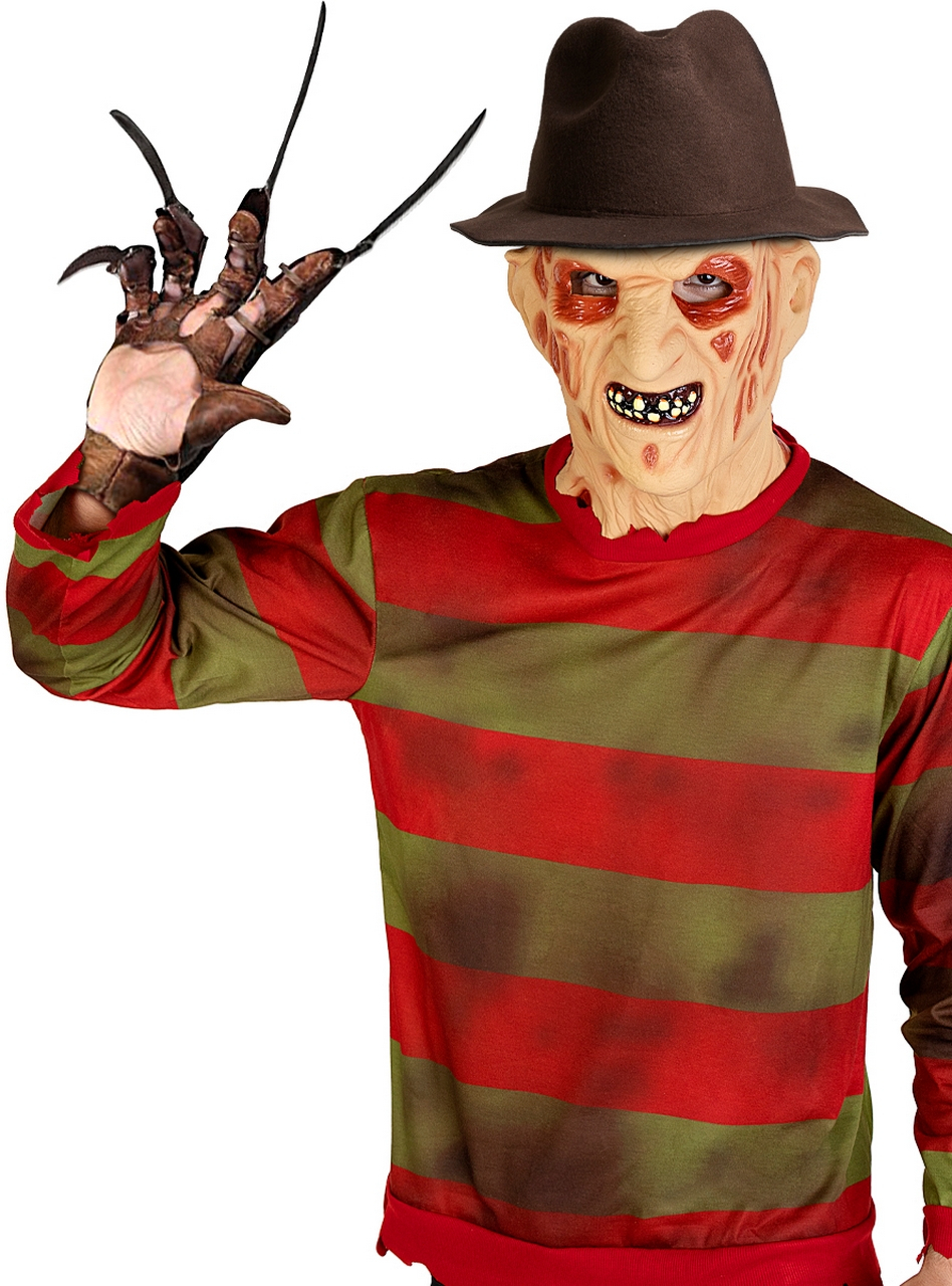 Bruine Freddy Krueger Hoed Met Gat