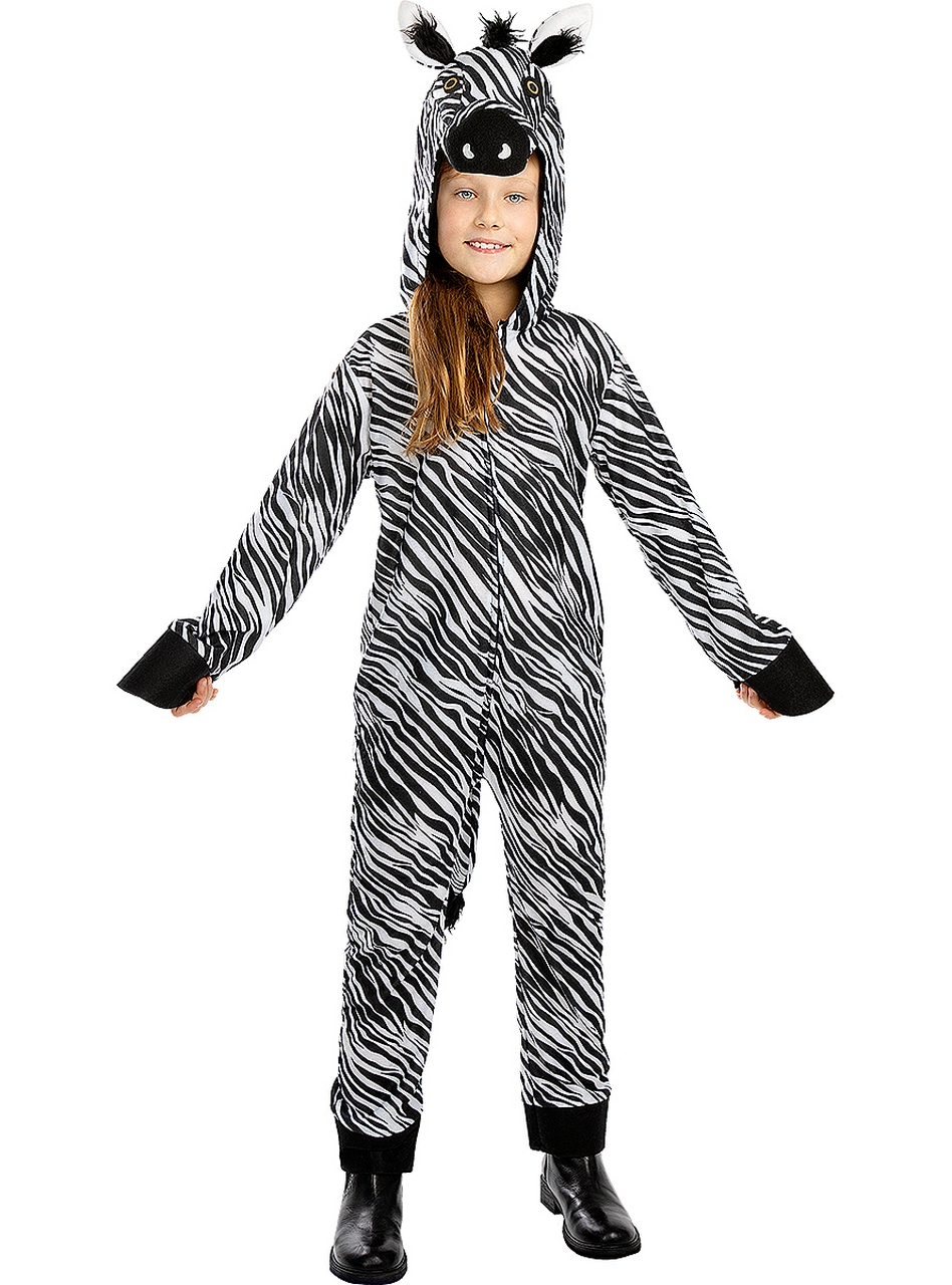 Kijk Uit Met Oversteken Zebra Onesie Kind Kostuum