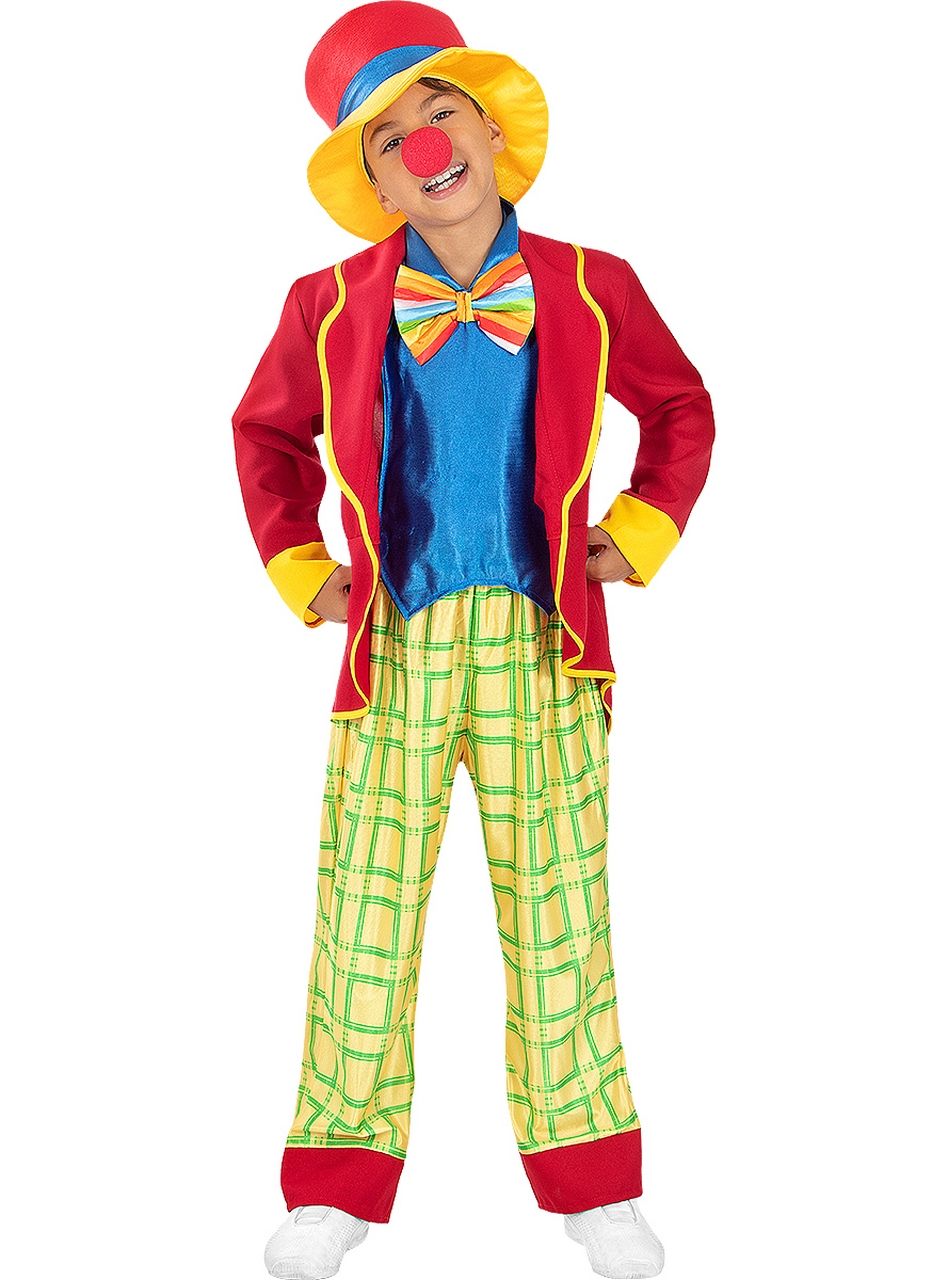 Jolly De Vrolijke Clown Jongen Kostuum