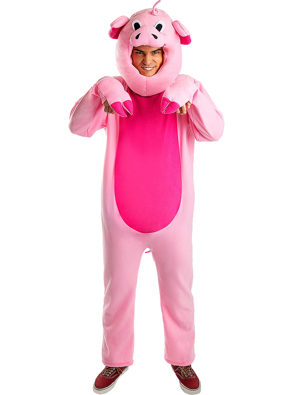 Vrolijk Roze Varken Onesie Kostuum