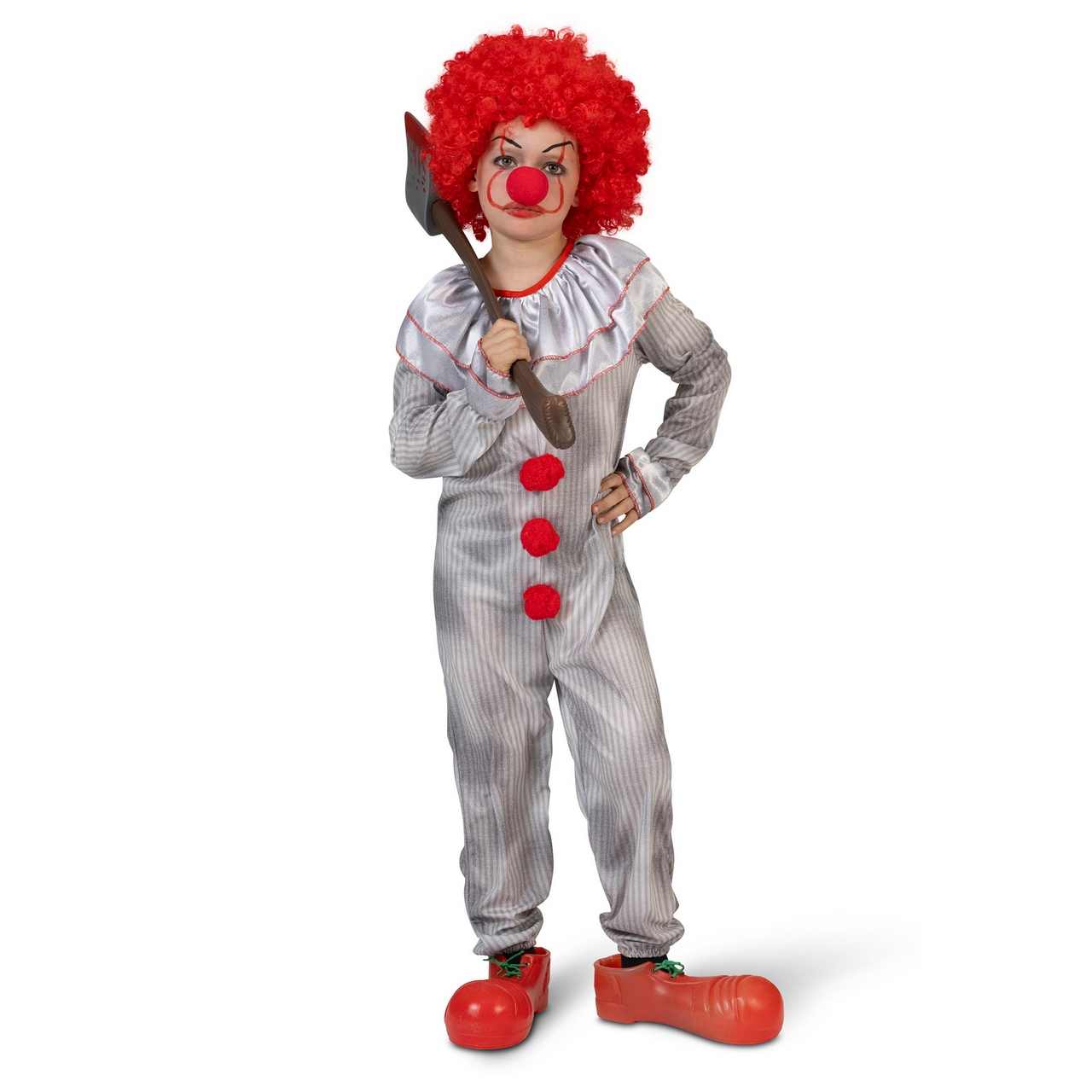 Geen Zin Om Te Spelen Enge Clown Kind Kostuum