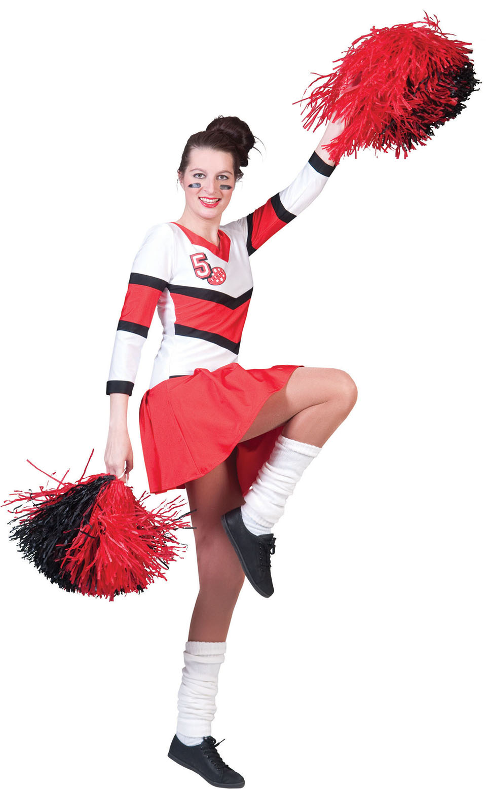 American Football Highschool Cheerleader Vrouw Kostuum