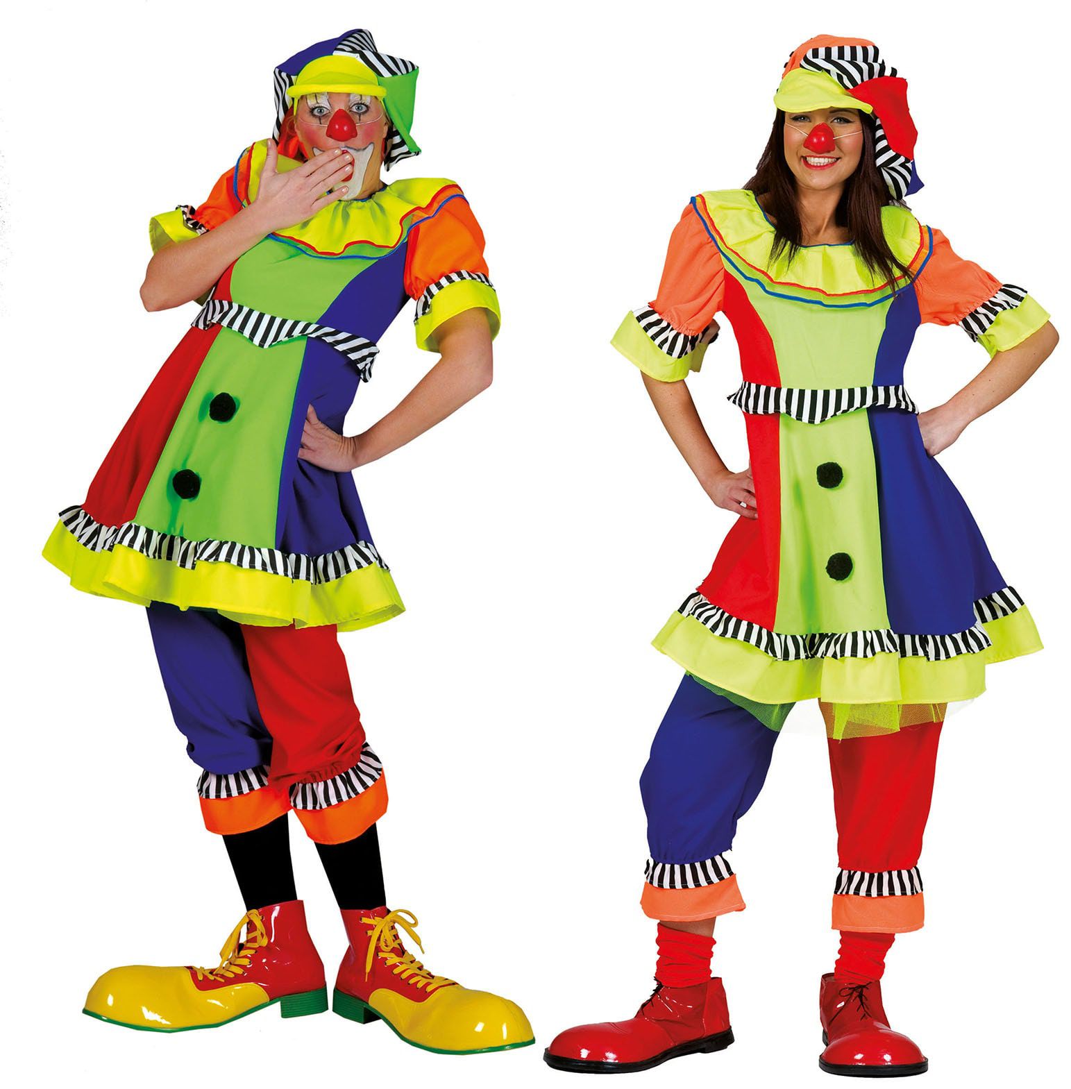 Olaffio Clown Vrouw Kostuum