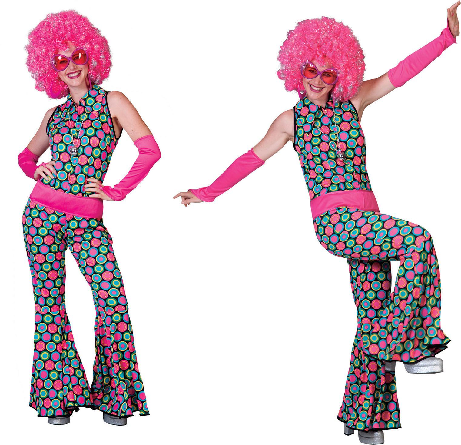 Disco Dot Jumpsuit Vrouw Kostuum