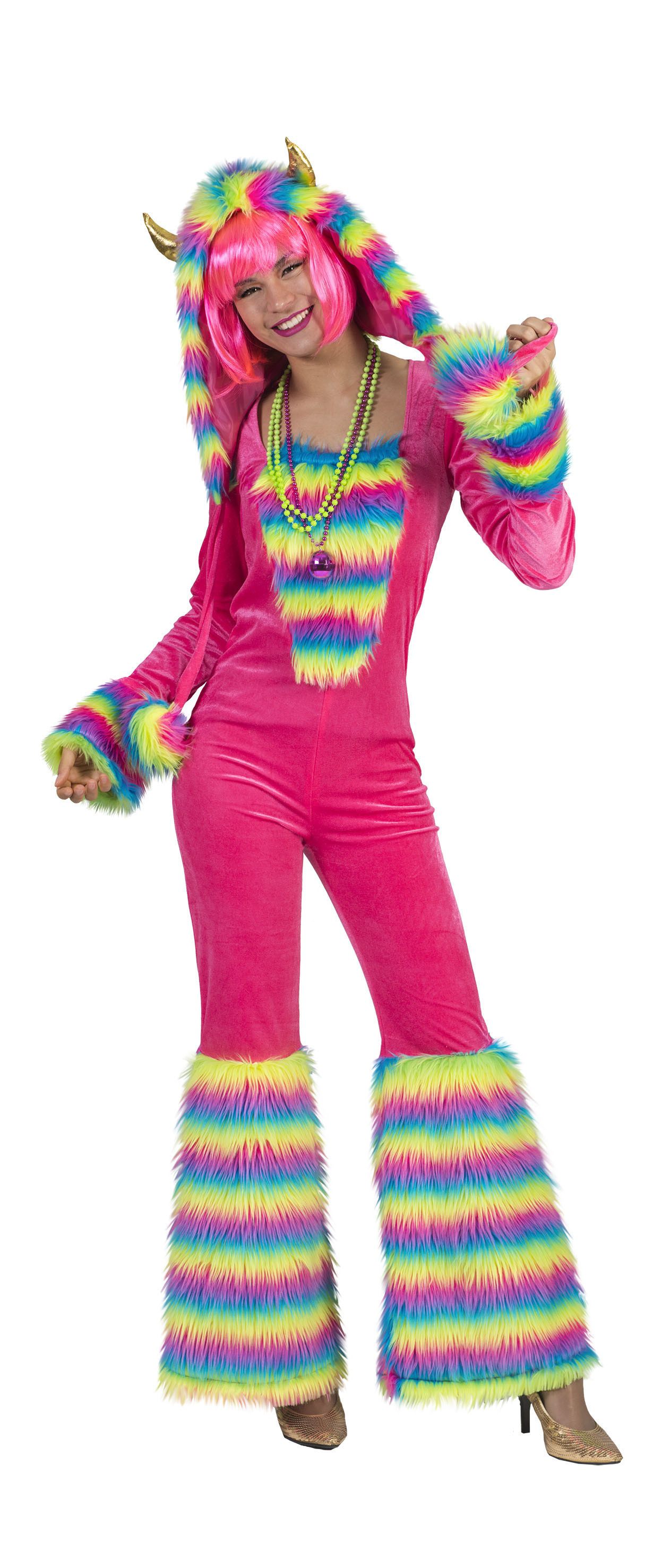 Monster Jumpsuit Roze Vrouw Kostuum