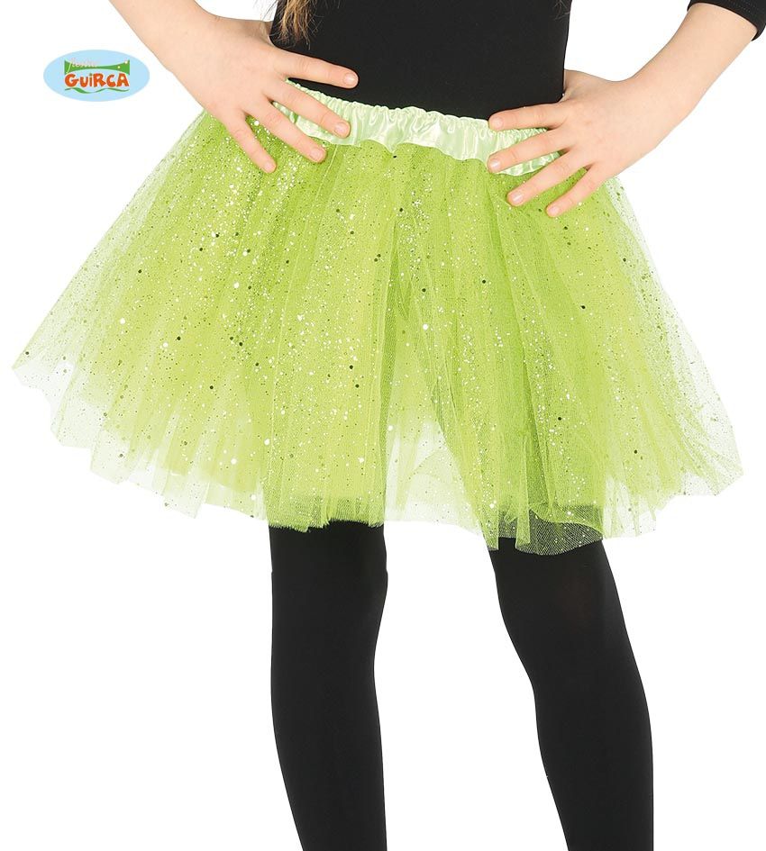 Groene Tutu Met Glitter Regen