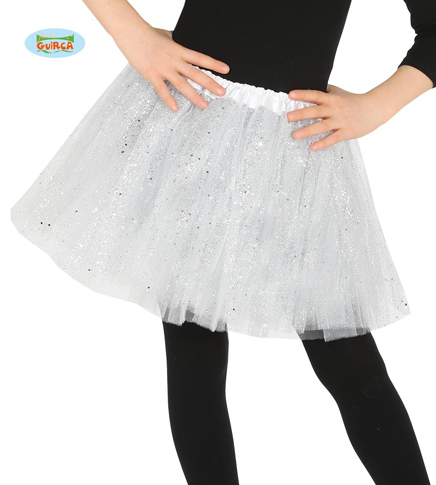 Witte Tutu Met Glitter Regen Kind