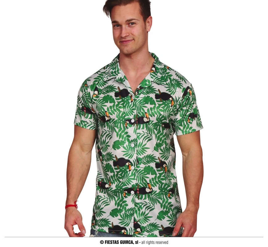 Hawaii Shirt Verborgen Toekan Man