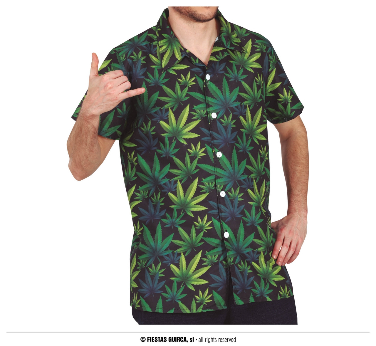 Relaxing Weed Blouse Man