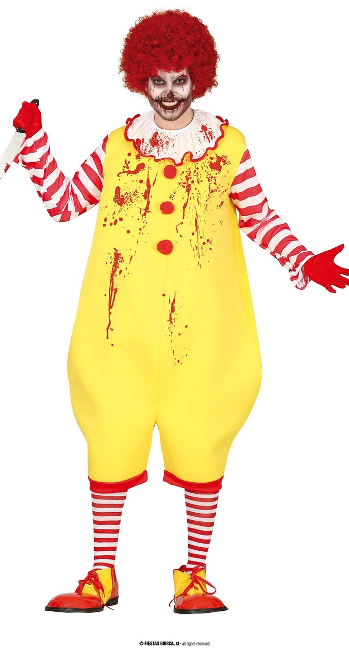 Fastfood Mckiller Clown Kostuum