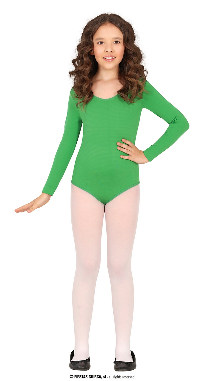 Gymnastiek Bodysuit Kind Groen Meisje Kostuum