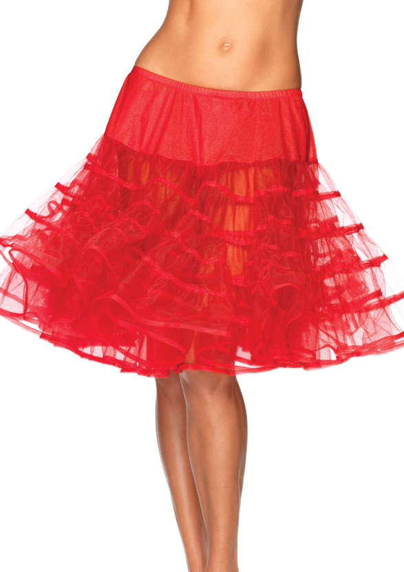 Medium Lange Petticoat Rood