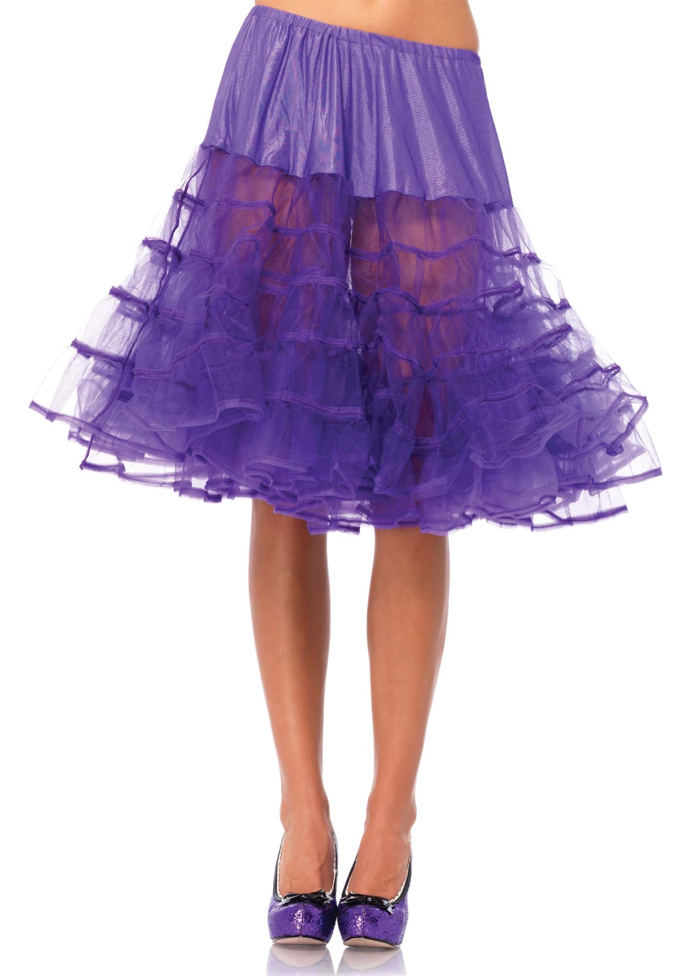 Medium Lange Petticoat Paars