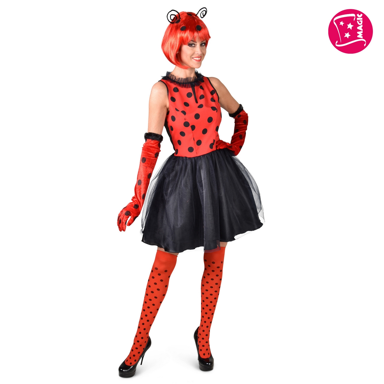 Sweet Lady Bug Lieveheersbeestje Vrouw Kostuum