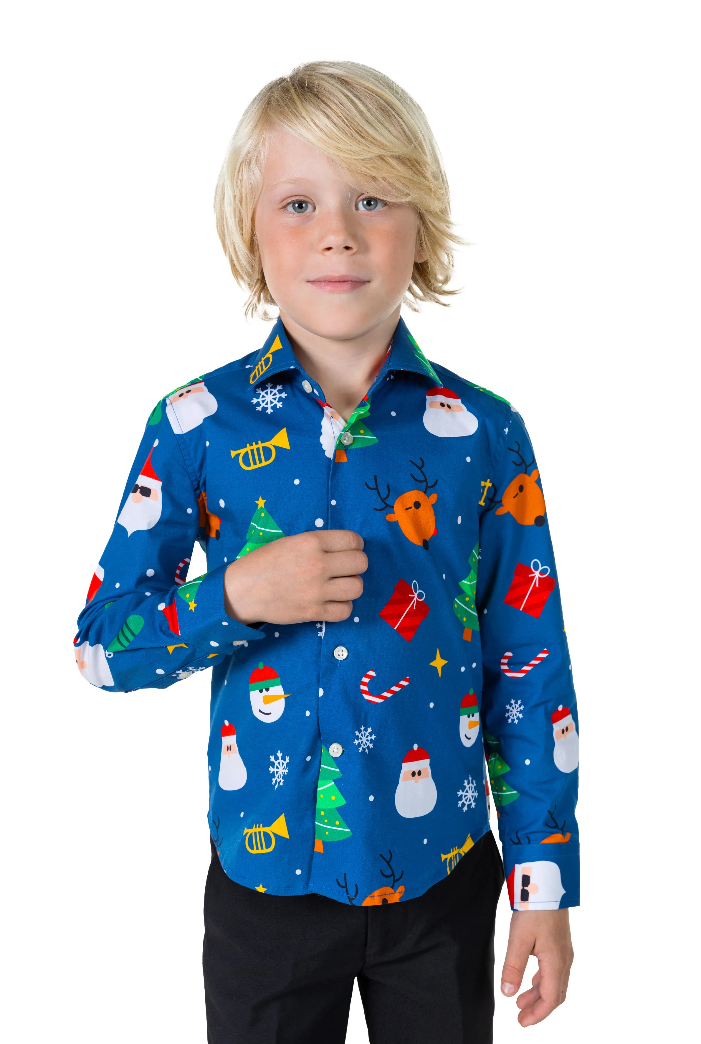 Klaar Voor Kerst Foute Kerst Blouse Jongen