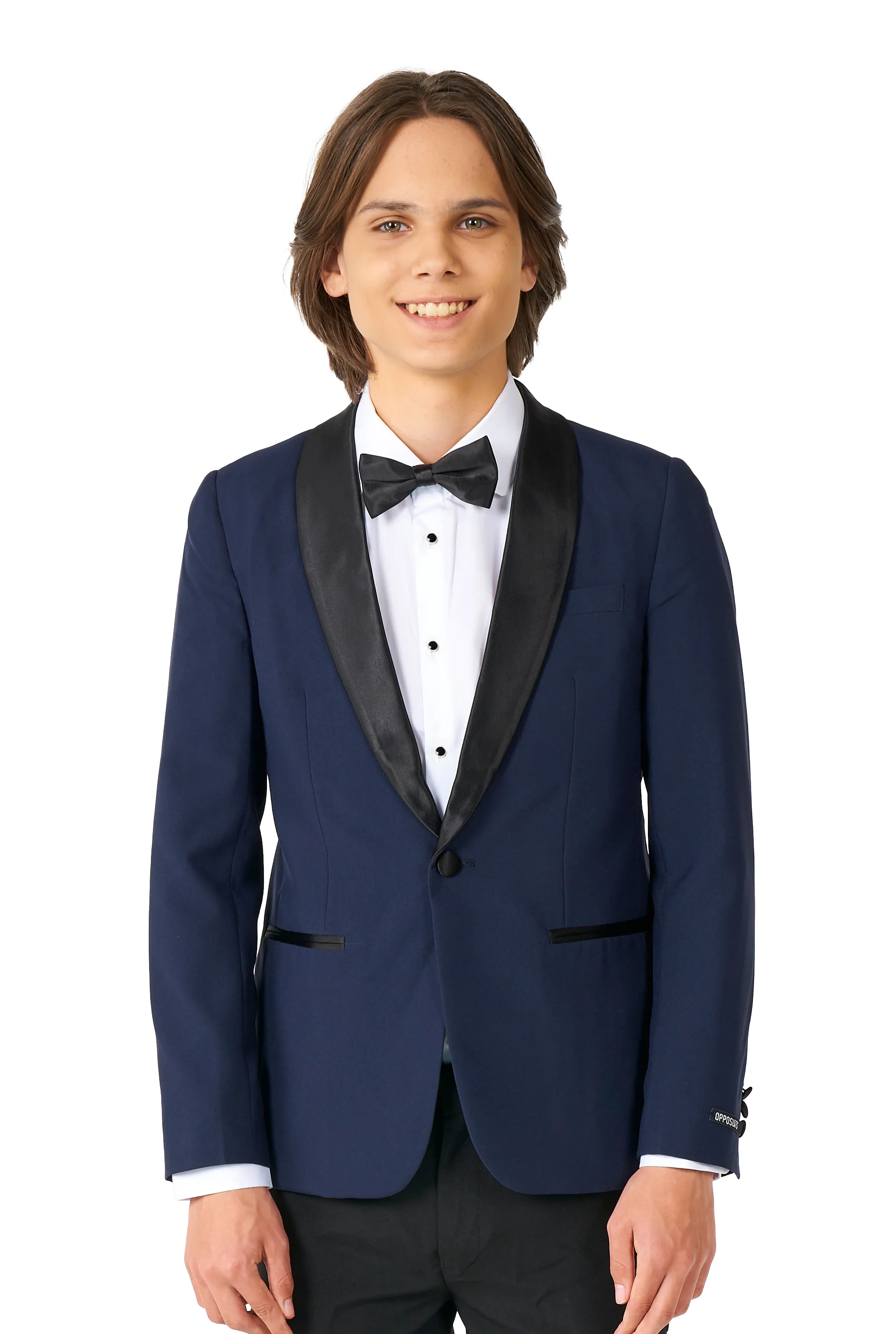 Teen Boys Midnight Blue / Zwarte Broek Jongen Kostuum