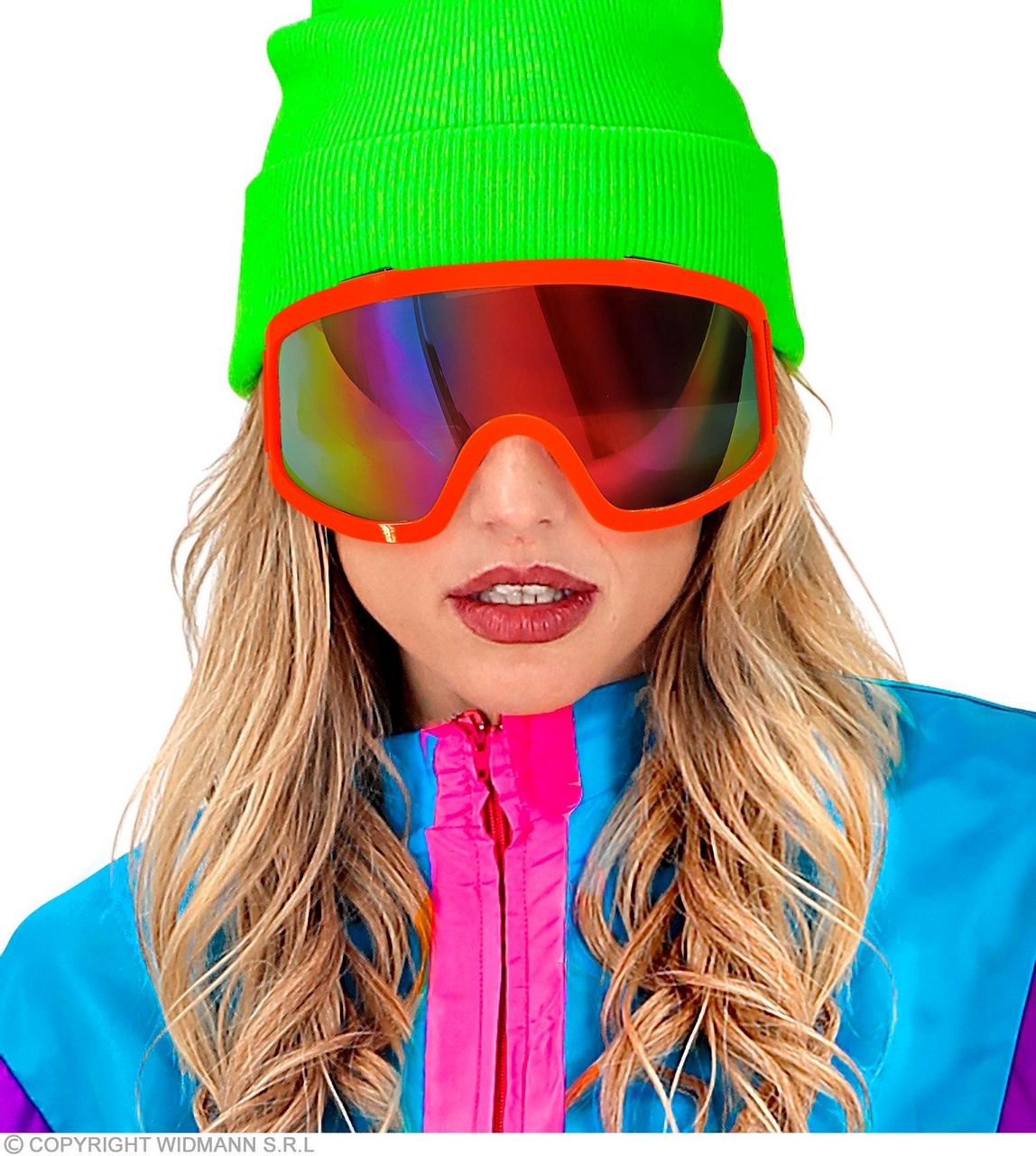 Ski-Bril 80s Neon Oranje