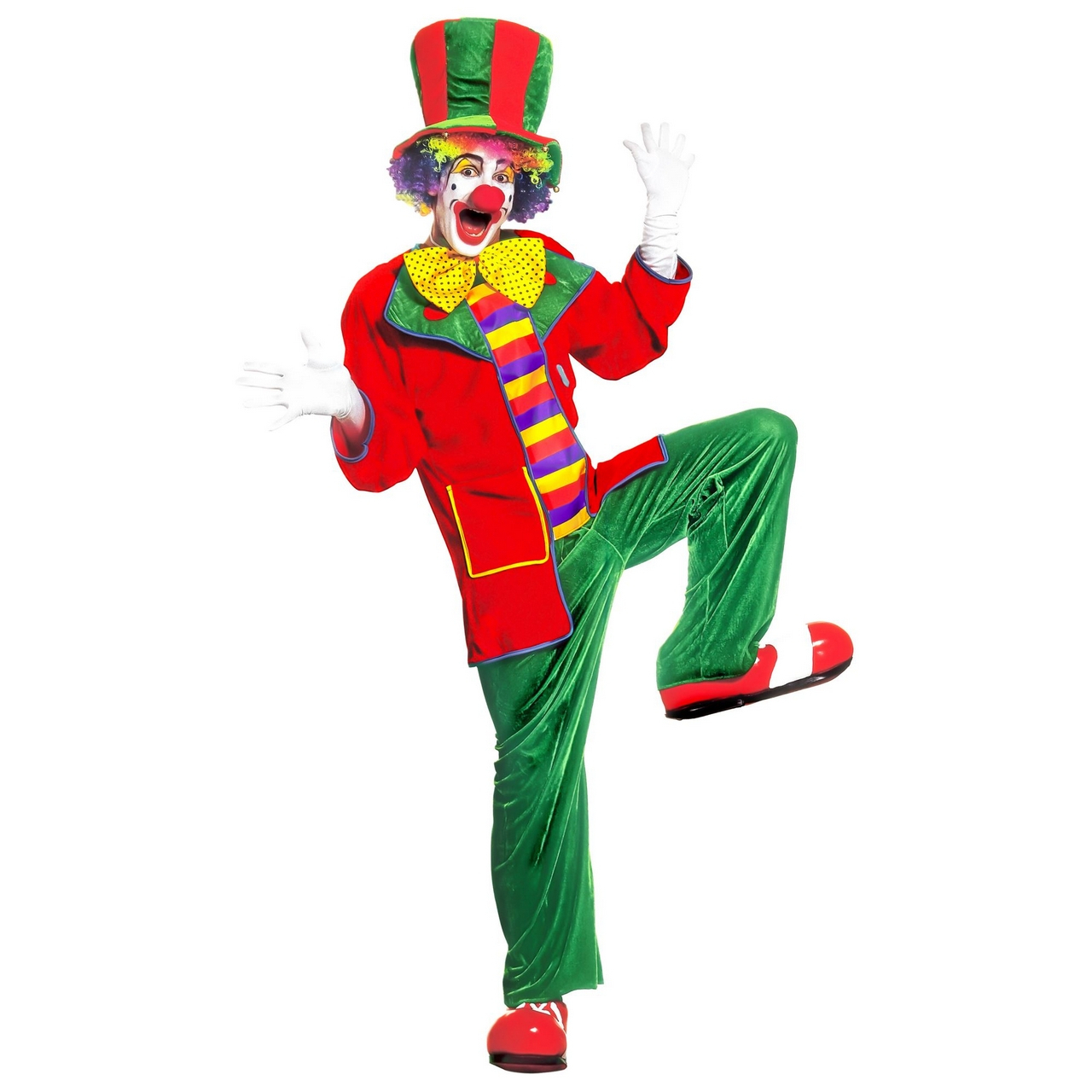 Clown, Fluweel Top Hat Kostuum Man