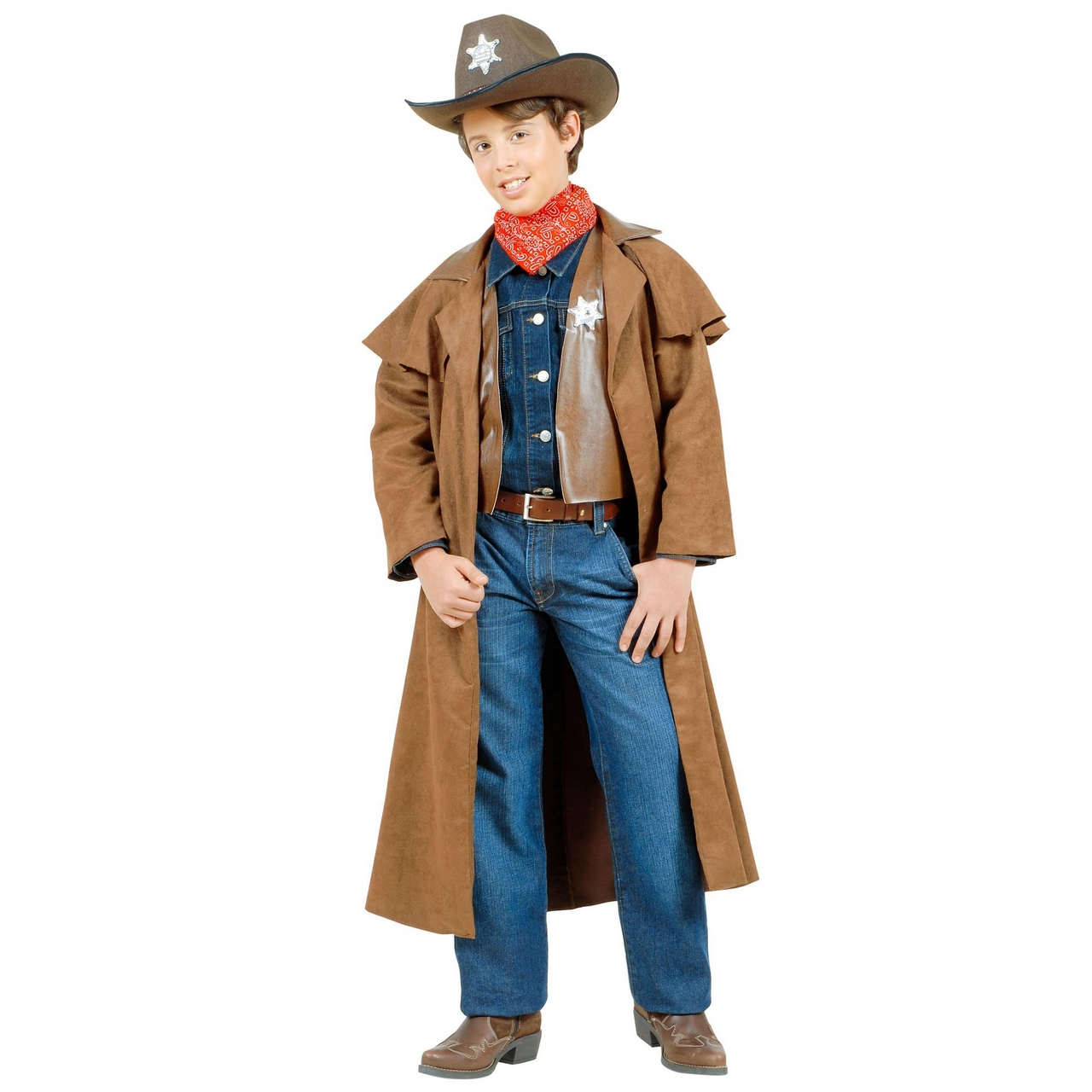 Cowboy Jongen, Suede Long John Kostuum