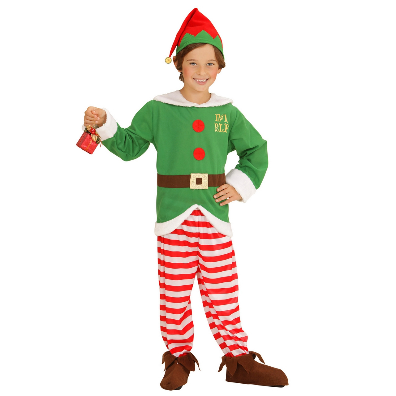 Elf Boy Kerstmans Kleine Helper Jongen Kostuum Test