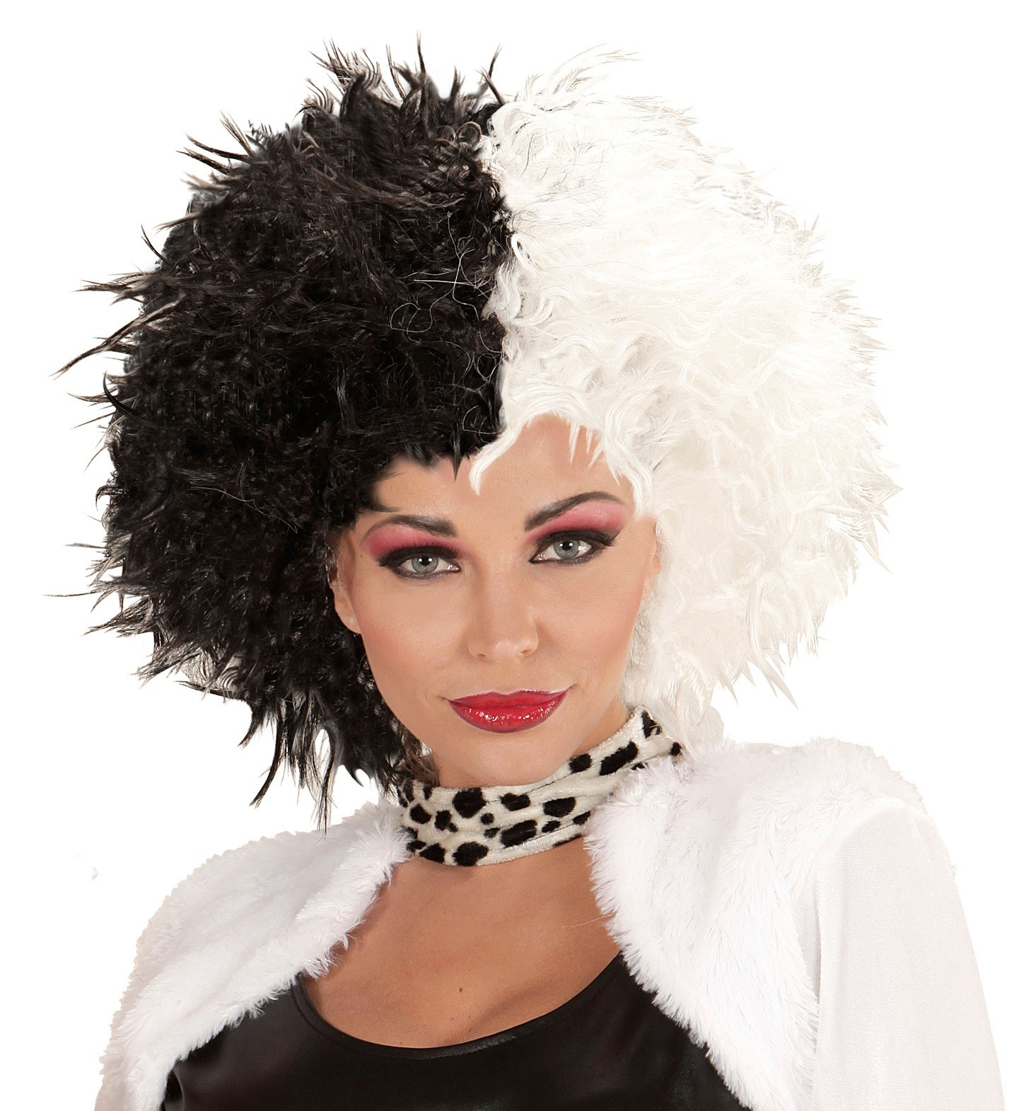 Cruella Pruik, Zwart En Wit