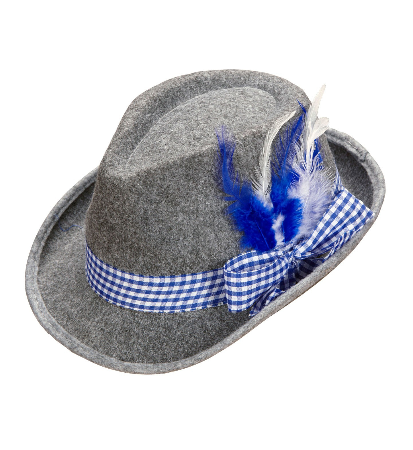 Oktoberfest Heren Beierse Fedora Met Blauwe Veren