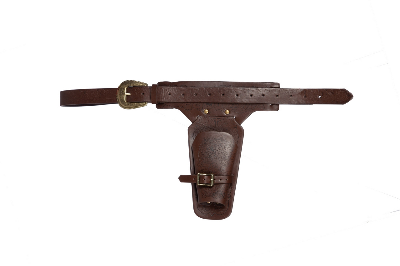 Bruine Lederlook Holster Enkel