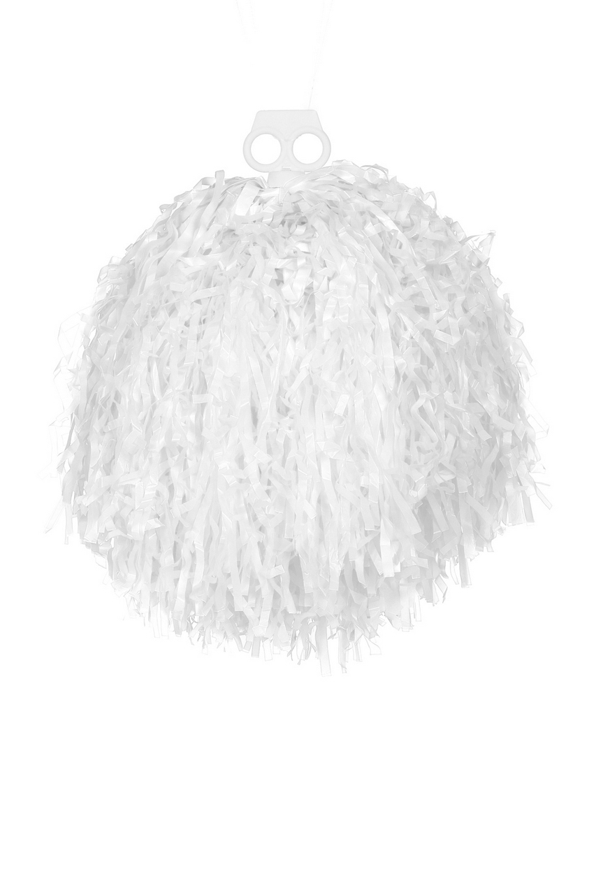 Cheerleader Pret Pompom Wit 1 Stuk