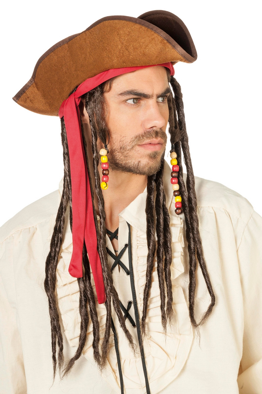 Piratenhoed Jack Met Dreads