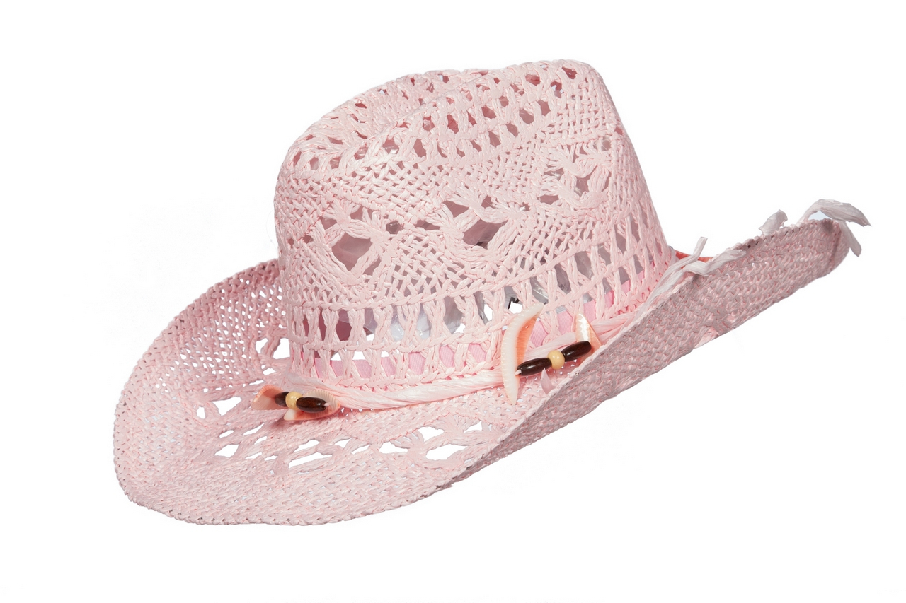 Cowboyhoed Bohemien Roze